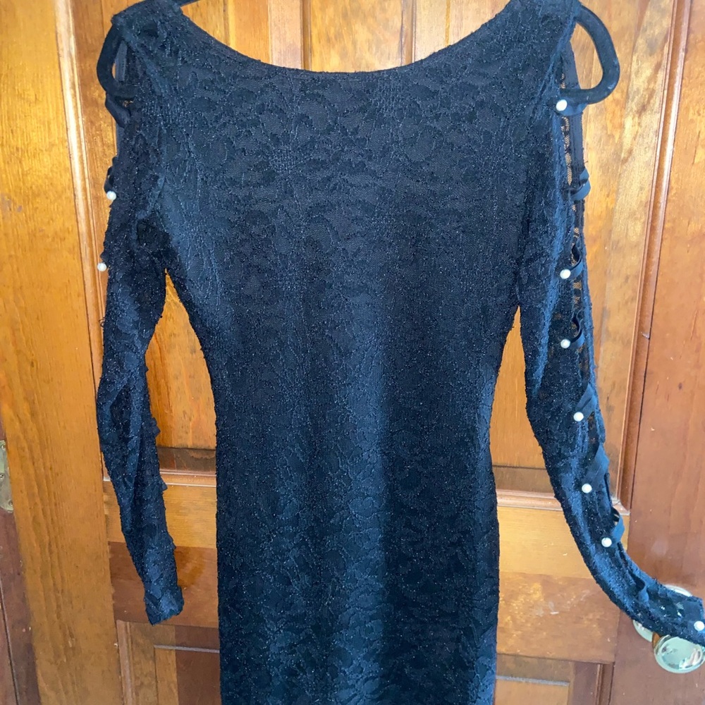 Black mini dress